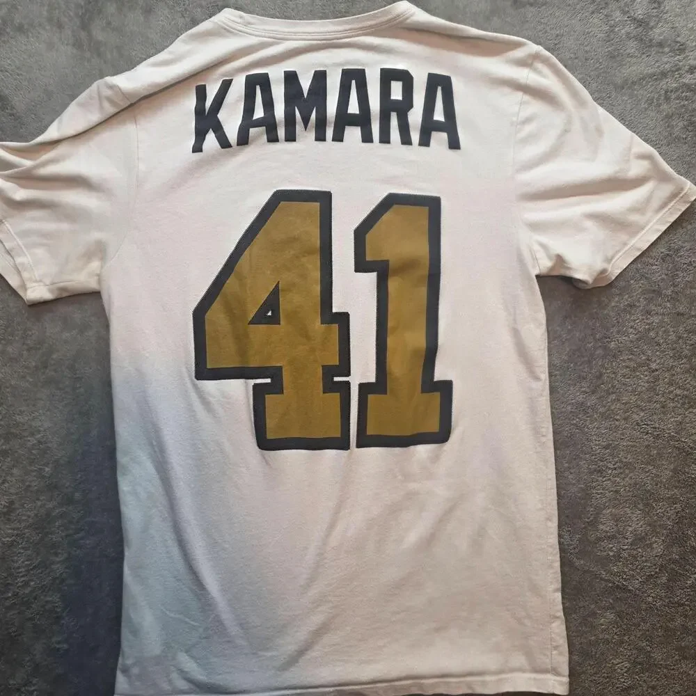 New Orleans Saints Shirt Mens Medium White NFL Football Nike Kamara 41 Tee